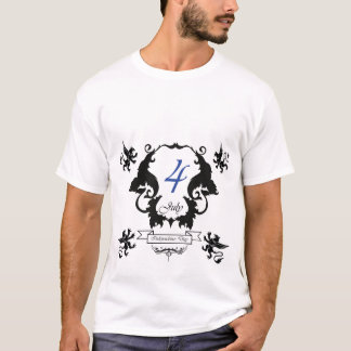 Camiseta tarjeta de felicitación del Día de la Independenci