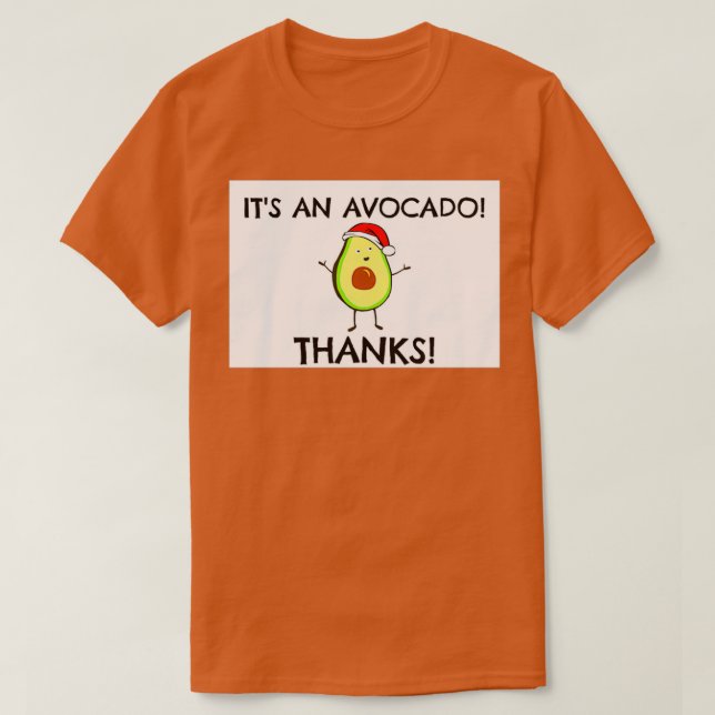 Camiseta Tarjeta de felicitación ITx27S AN AVOCADO (Diseño del anverso)