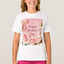 Tarjeta de Feliz Día de la Madre con Rosa Rosa Ele