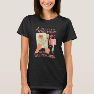 Camiseta Tarjeta de Hobby Hecha a Mano Artesanal Scrapbooki