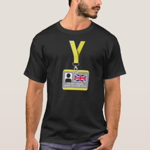 Camiseta Tarjeta de identificación de Inglaterra el inglés 