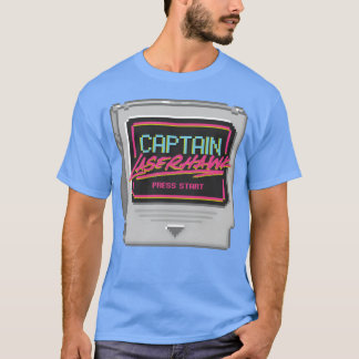 Camiseta Tarjeta de juego Captain Laserhawk Presiona la chi