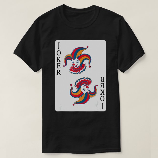 Camiseta Tarjeta de juego de bromas, cómico comediante de P (Diseño del anverso)