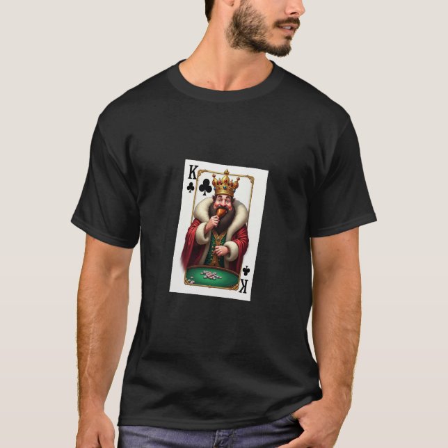 Camiseta Tarjeta de juego de estilo de torneo de póquer Hen (Anverso)