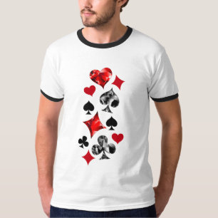 Camiseta Tarjeta de juego de jugador de póquer se adapta a