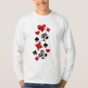 Camiseta Tarjeta de juego de jugador de póquer se adapta a 