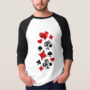 Camiseta Tarjeta de juego de jugador de póquer se adapta a