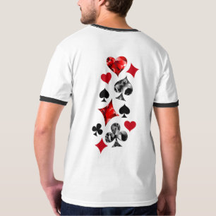 Camiseta Tarjeta de juego de jugador de póquer se adapta a 