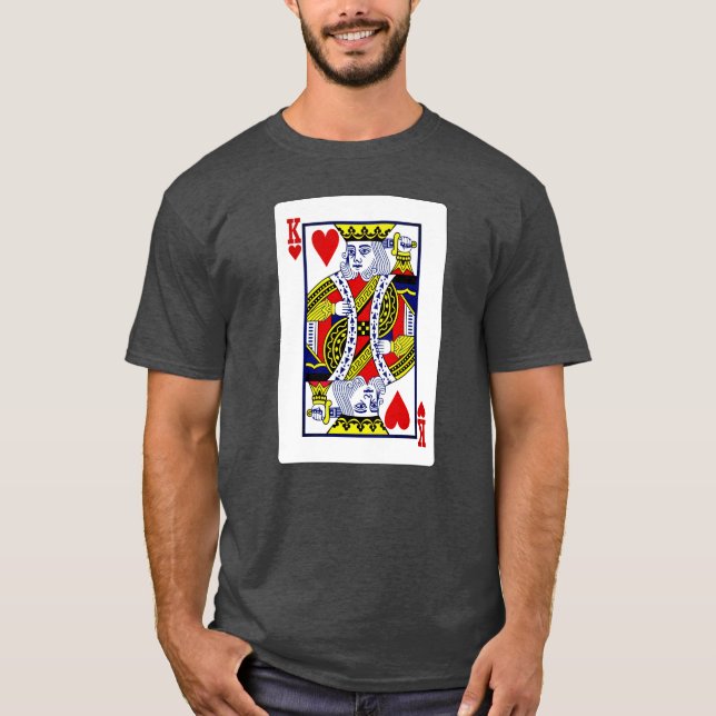 Camiseta Tarjeta de juego de mi Rey de Corazones (Anverso)