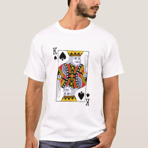 Camiseta Tarjeta de juego del Casino de juego del Rey de la