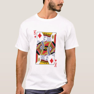 Camiseta Tarjeta de juego del Casino de Poker King of Diamo