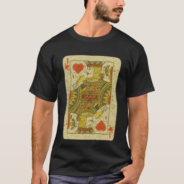 Camiseta Tarjeta de juego Jack of Hearts (Anverso)