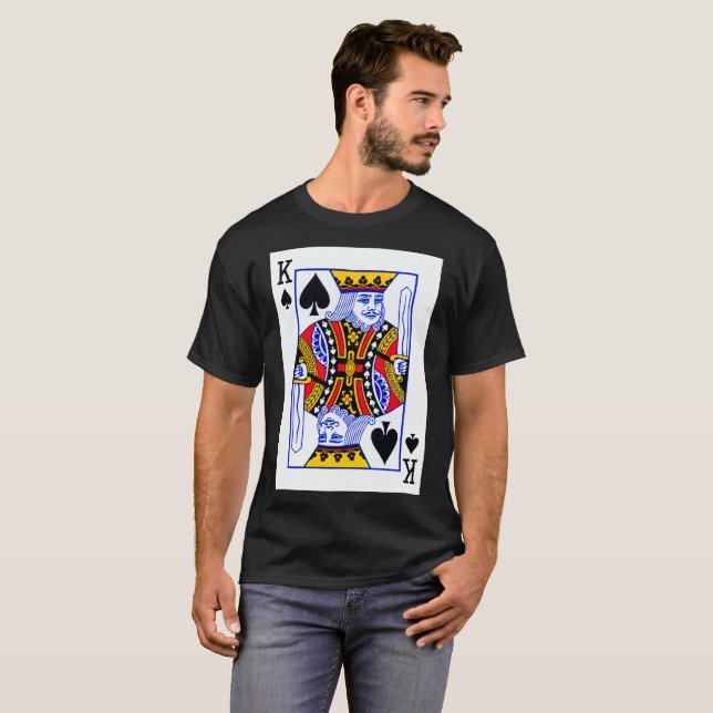 Camiseta Tarjeta de juego King (Anverso completo)