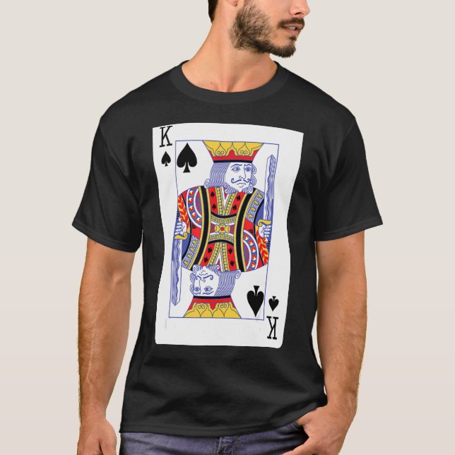 Camiseta Tarjeta de juego King Of Spades (Anverso)