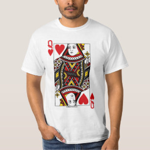 Camiseta Tarjeta de juego Reina de corazones