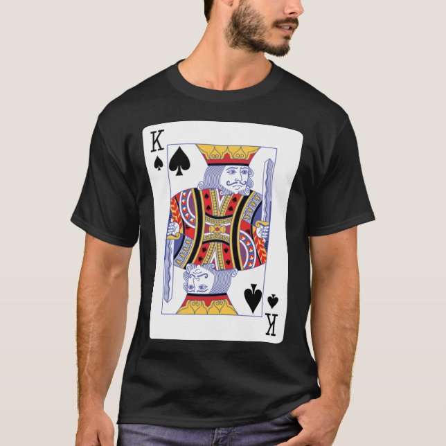 Camiseta Tarjeta de juego Rey de espadas (Anverso)