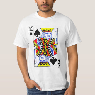 Camiseta Tarjeta de juego Rey de espadas