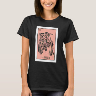 Camiseta Tarjeta de lotería La Muerte Tarjeta Lot Mexicano