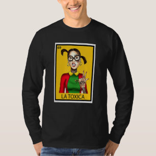 Camiseta Tarjeta de lotería mexicana La Tóxica Tatuajes Chi