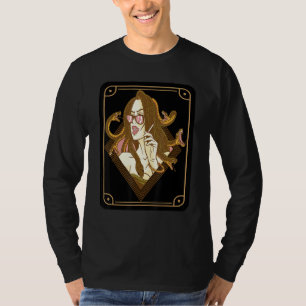 Camiseta Tarjeta de mitología griega Medusa Tarot antigua S