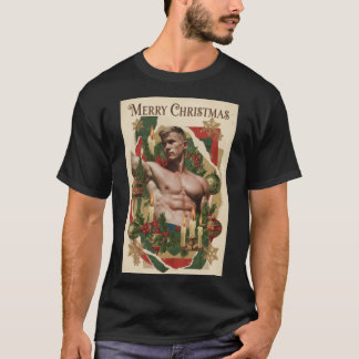 Camiseta Tarjeta de Navidad Retro Gay Pride regalo
