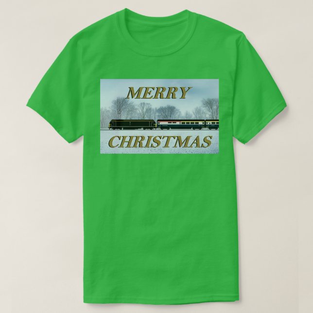CAMISETA TARJETA DE NAVIDADES LOCOMOTIVOS DE CLASE 67 (Diseño del anverso)