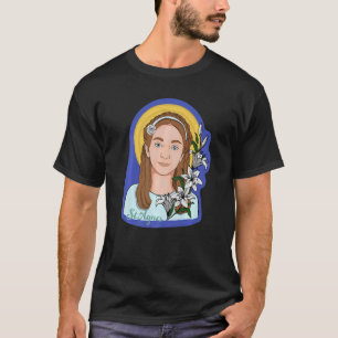 Camiseta Tarjeta de oración de Santa Inés de Roma Catolicis