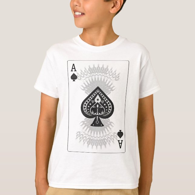 Camiseta Tarjeta de póquer As of Spades: (Anverso)