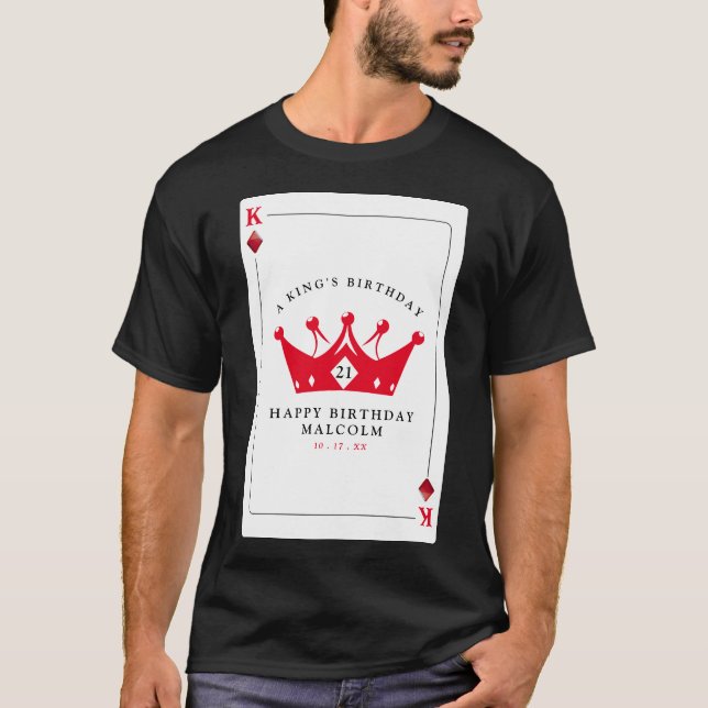Camiseta Tarjeta de póquer del Casino del Rey de los Diaman (Anverso)