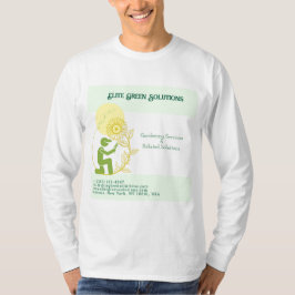 Camiseta Tarjeta de presentación de soluciones de jardinerí