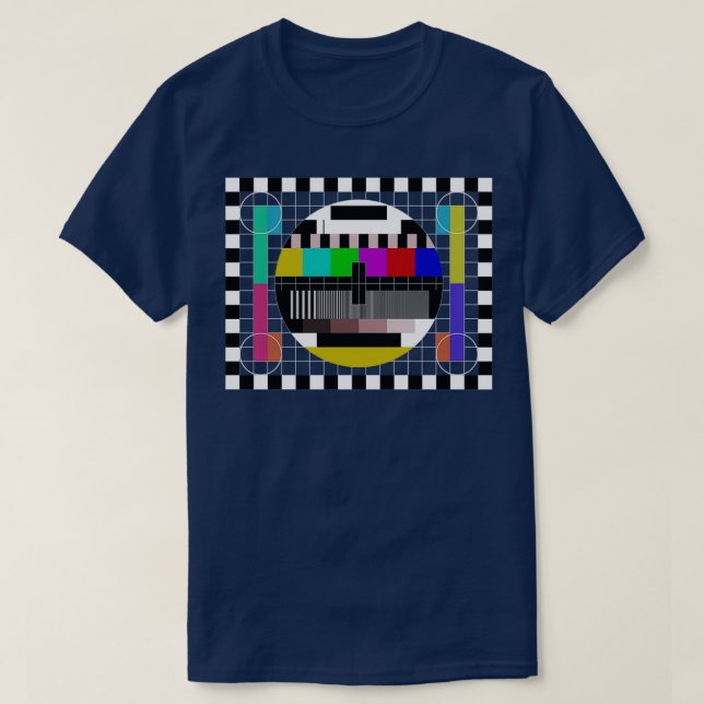 Camiseta Tarjeta de prueba Patrón de prueba Imagen de prueb (Diseño del anverso)
