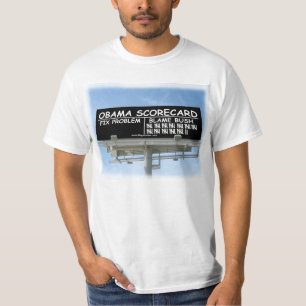 Camiseta Tarjeta de puntuación de Obama