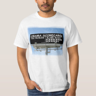 Camiseta Tarjeta de puntuación de Obama