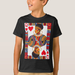 Camiseta tarjeta de reina africana melanina orgullo negro b