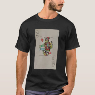 Camiseta Tarjeta de reproducción de mano de la Reina de los