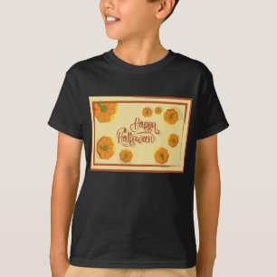 Camiseta Tarjeta de saludo enmarcada Típografía de Hallowee