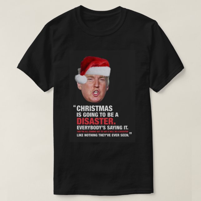 Camiseta Tarjeta de saludo por Desastre para Navidades Dona (Diseño del anverso)