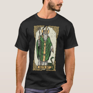 Camiseta Tarjeta de San Patricio Serpiente Gon Git Saint Pa