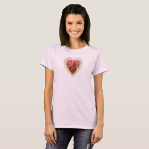 Camiseta Tarjeta de San Valentín de Doily White Lace de Vic
