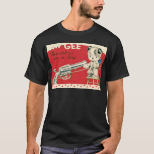 Camiseta Tarjeta de San Valentín Vintage Retro Macabro Cach