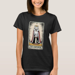 Camiseta Tarjeta de Tarot de Gato El Emperador Poste de Ras