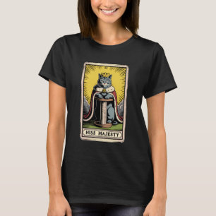 Camiseta Tarjeta de Tarot de Gato Silbido Majestad Poste de