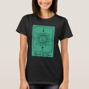 Camiseta Tarjeta de Tarot de Luna y Sol Cartas Místicas Ocu