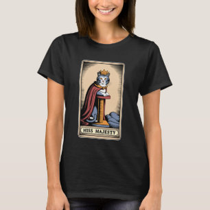 Camiseta Tarjeta de Tarot de Su Majestad Hiss Poste de Rasc