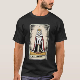 Camiseta Tarjeta de Tarot de Su Majestad Hiss Poste de Rasc