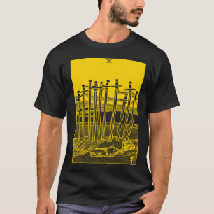 CAMISETA TARJETA DE TAROT DE VINTAGE DULCE DIEZ