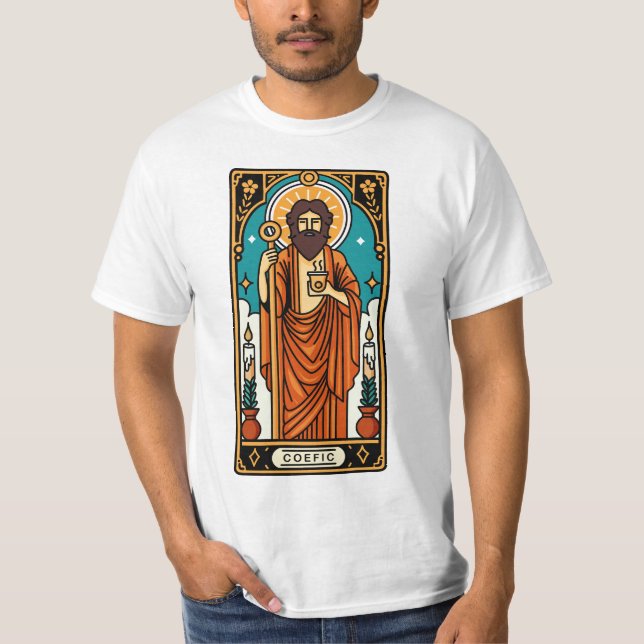 Camiseta Tarjeta de tarot para café (Anverso)