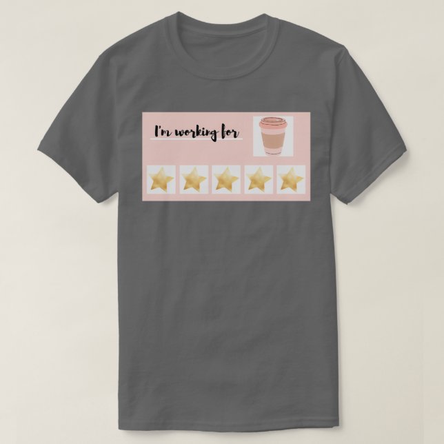 Camiseta Tarjeta de token de café (Diseño del anverso)