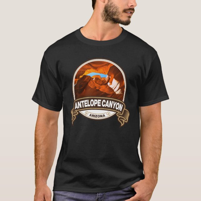 Camiseta Tarjeta de viaje Antelope Canyon Arizona (Anverso)