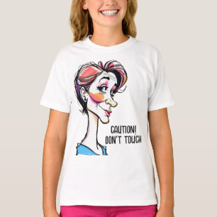 Camiseta Tarjeta del Día de la Mujer - Caricatura Divertida